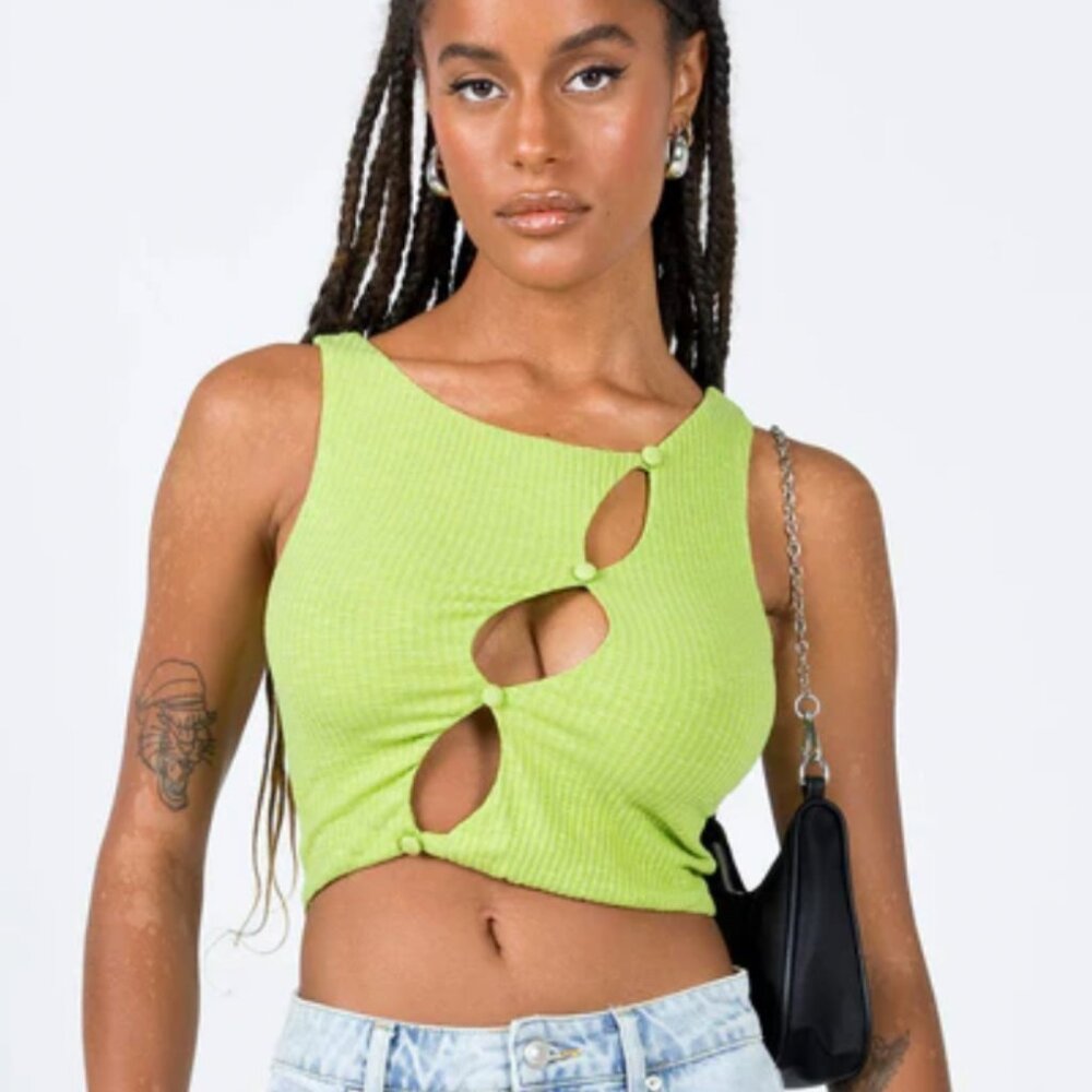 Princess Polly Amaris Top Green